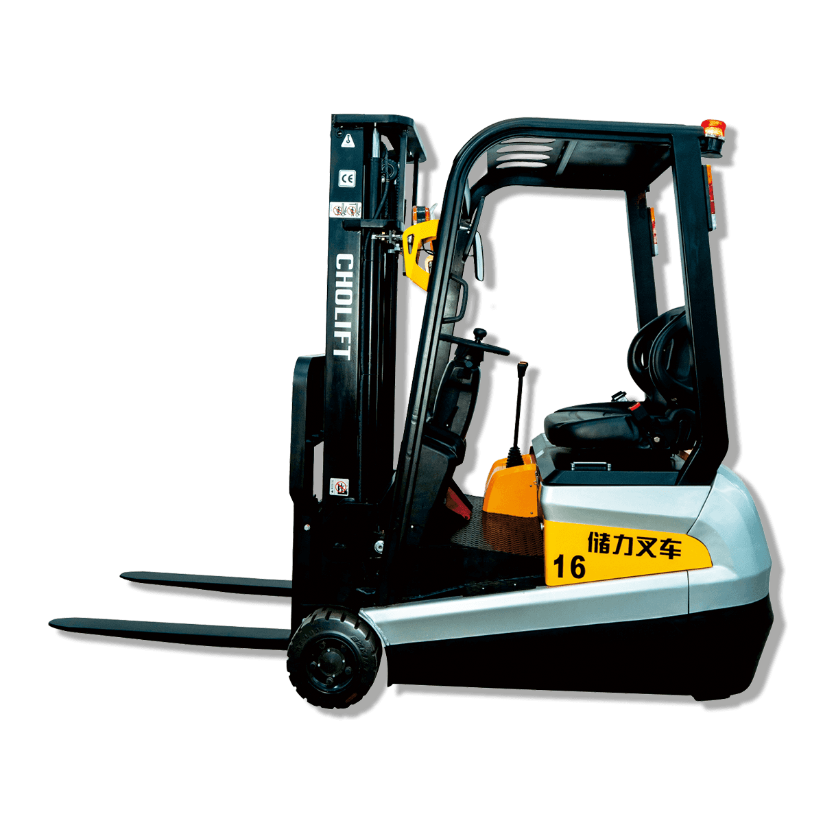 Üç noktalı elektrikli forklift